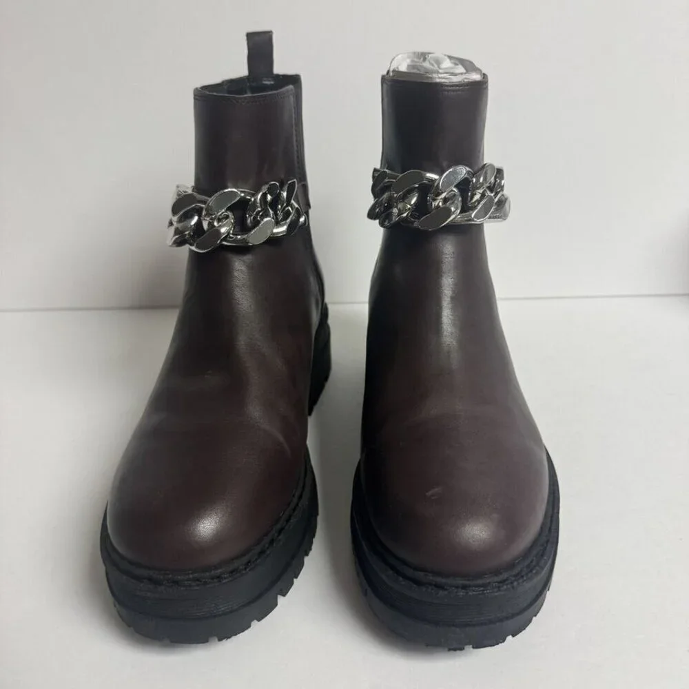 Marc Fisher Womens Parrie Boot Dark Red Size 8 M
